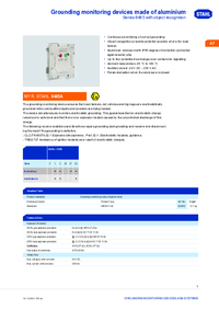 Thumbnail of document Data Sheet - 8485 Grounding monitoring devices